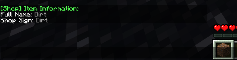 Item information